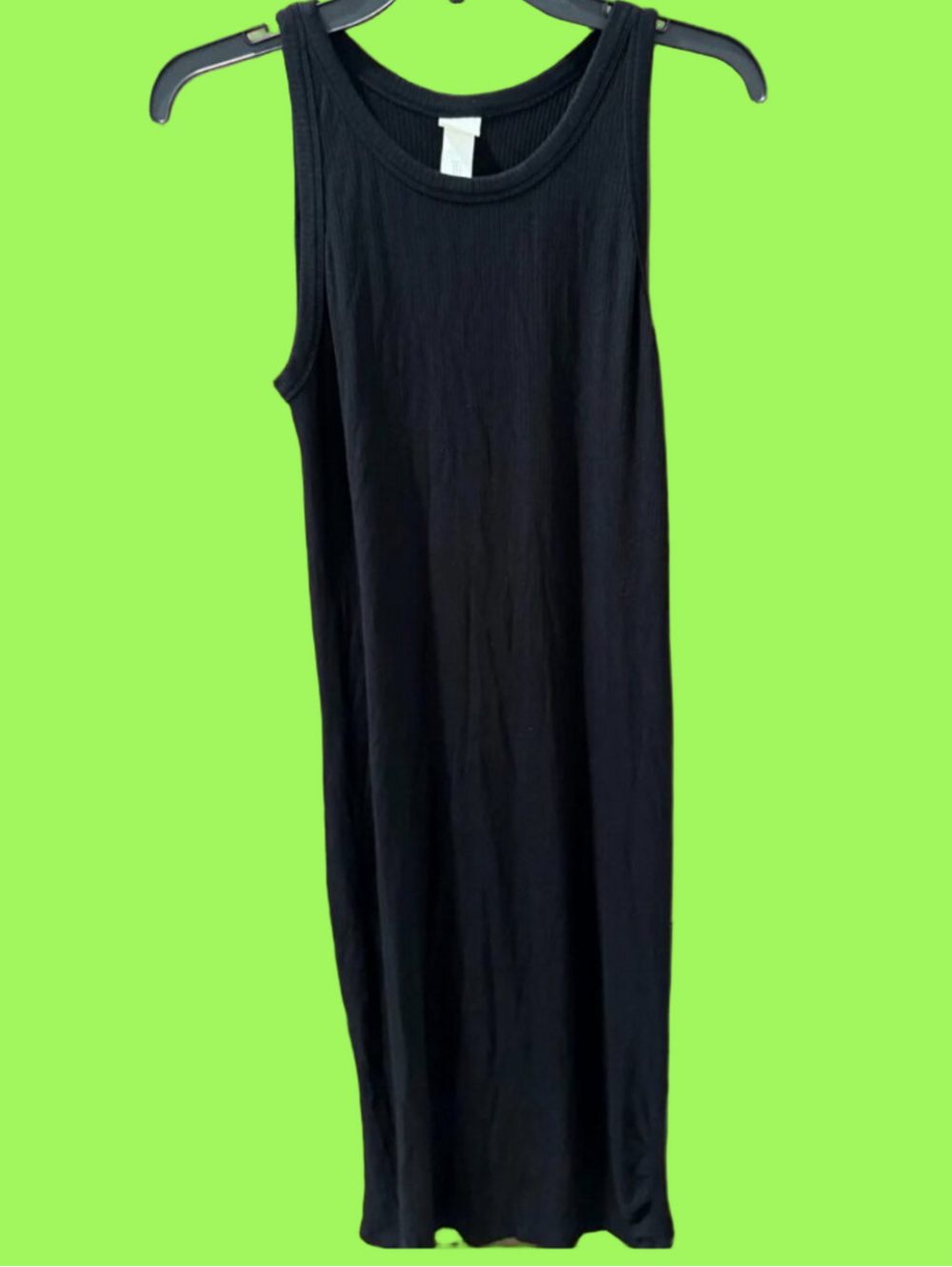 H&M Classic Black Ribbed Tank Dress